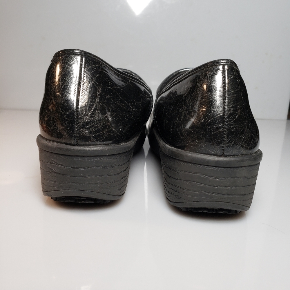Safe T Step SafeTstep Women's Slip Resistant Gretchen Black Clog Shoes 9.5 - Picture 3 of 11